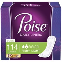 Poise Pantiliners 2 Drop-114Ct