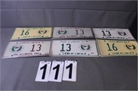 6 Springfield IL. Golf Classic Plates Includes 19