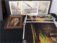 Welland canal Prints, signed frame picture +more