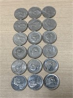 1967 Centennial Nickels (lot of 18)
