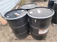 (3) Steel 55 gallon barrels