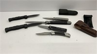 (6) folding knives, ranging in 7.25’’ to 12.5’’