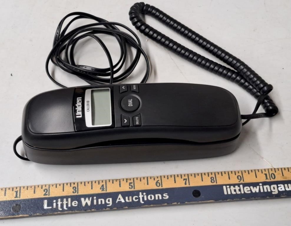 UNIDEN Black Corded Phone