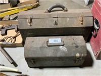 2 vintage tool boxes