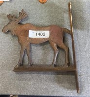 Cast iron moose sign