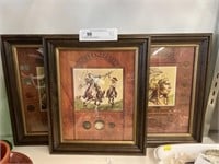 (3) Pieces of Framed American Currency