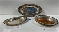 Vintage Silverplate Platters Signed