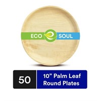 ECO SOUL 100% Compostable 10 Inch Palm Leaf R