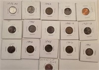 (14) Lincoln Wheat Cents
