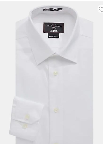 NEW $80 (16/41) White Dress Shirt