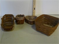 set of 4 longaberger baskets