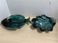 Blue Mountain Pottery Fish And Dish
