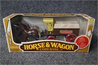 Horse & Wagon Coin Bank