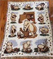 Winnie the Poogh coverlet approx 66 X 50 inches