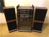 Vintage Soundesign Council stereo with speakers