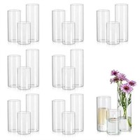 Glasseam Glass Cylinder Vase Set of 24