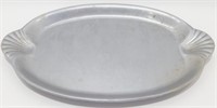 * Pewter Serving Tray - 17" long, Keeps Hot or