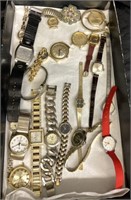 MIXED WATCHES LOT /  PLUS MISC PARTS