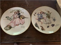 4 Norman Rockwell decorative plates - Gorham
