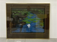 Dark Pond by Jean Lau original framed painting