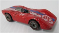 Hot Wheels diecast Ferrari 1969 Redline car.