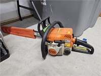 Stihl Chain  saw has compression