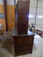 2 piece Antique Hoosier Kitchen Cabinet-STORAGE!!