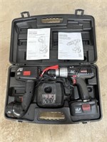 Craftsman 19.2V Cordless Drill, Light, Batteries,