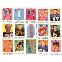 (33) 1959 Topps Football Cards