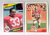 Roger Craig 1984 Topps Rookie Card + 1988