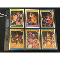 (6) Different 1988 Fleer Basketball Superstars