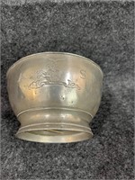 Antique Pewter Footed Bowl