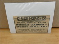 Toronto Maple Leafs Season Ticker Holder Ad