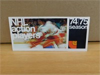1974-75 Loblaws NHL Players Sticker Strip