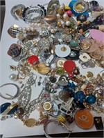Lot of Various Costume Earrings, and Jewelry