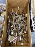 Box of Stainless Flatware