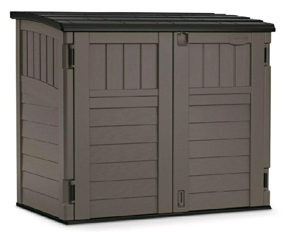 New Suncast, 34 Cubic Feet Storage Shed, Grey, BMS