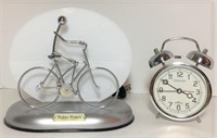 Modern Look Bicycle Lamp & Alarm Clock