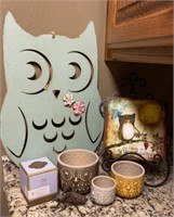 Lollia Perfumed Candle and Owl Decor
