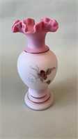 Hand painted Fenton vase
