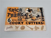 6 metal Halloween shaped cookie cutters