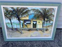 Beach Bar Painting 2000 34"x25"
