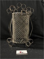 Vintage Spanish revival wrought iron lamp shade