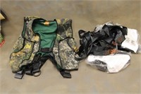HUNTER SAFETY SYSTEM HARNESS AND ASSORTED SAFTEY