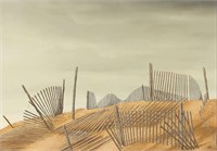 Ward Nichols (NC, b. 1930), Beach Fence