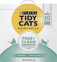 Purina Tidy Cats Clumping Cat Litter, Free & Clean