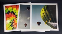 Large Colorful Hot Air Balloon Photos Lot Of Four