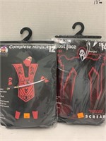 Ninja and Ghost Face Halloween costumes