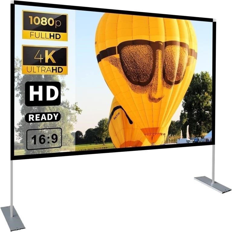 Projector Screen with Stand 100 inch Projector Scr