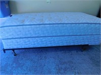 Twin Size Box Spring & Mattress w/ Frame